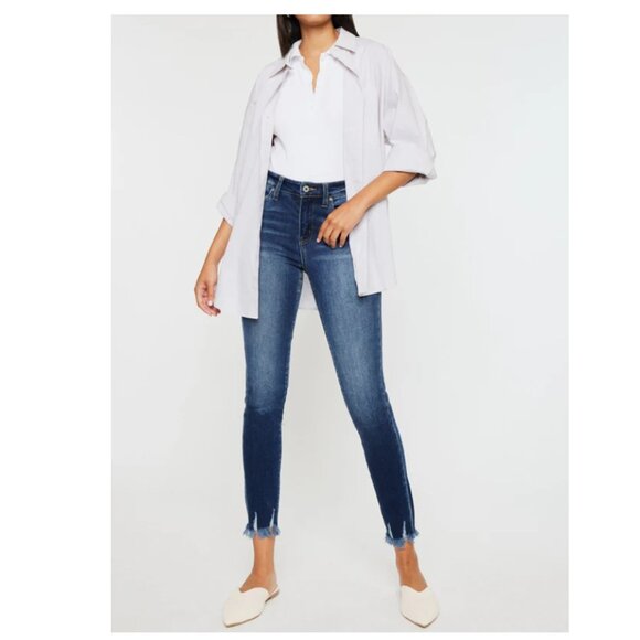 Kancan Jay High Rise Ankle Skinny Jeans sz 7/27 - Picture 1 of 8
